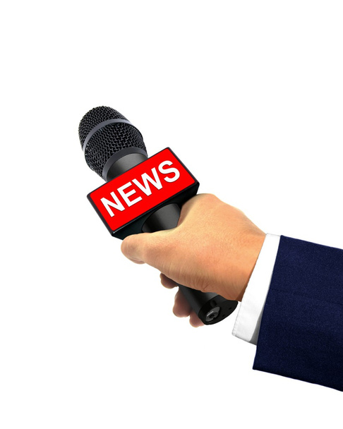 Reporter Hand Holding Microphone - Photo, Image