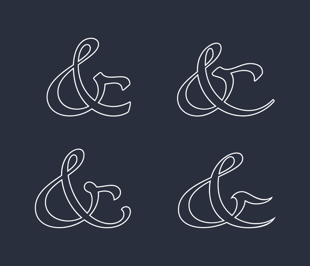 Ampersand collectie - Vector, afbeelding