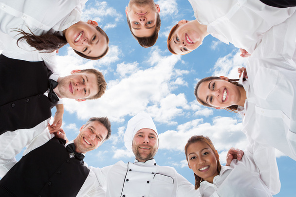 Chef And Waiters - Φωτογραφία, εικόνα