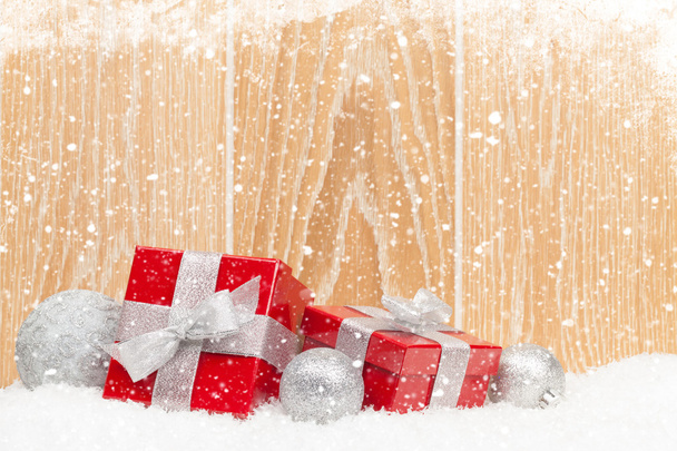 Vánoční dárkové krabičky a výzdoba - Fotografie, Obrázek