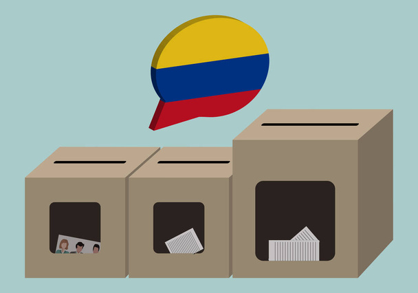Elezioni in Colombia. I colombiani decidere - Vettoriali, immagini