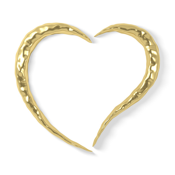 Corazón de oro estilizado
 - Foto, imagen