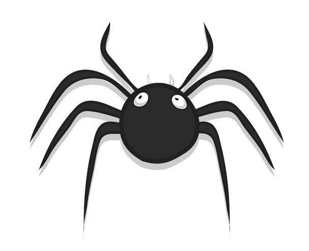 Kis aranyos Halloween-pók rovar - Vektor, kép