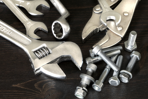 Nuts, bolts and tools - Foto, Bild