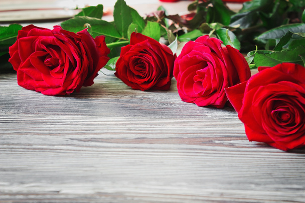 Czerwone róże - Zdjęcie, obraz