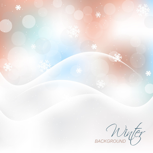 Fondo de vector de invierno para la tarjeta de felicitación de Navidad
 - Vector, imagen