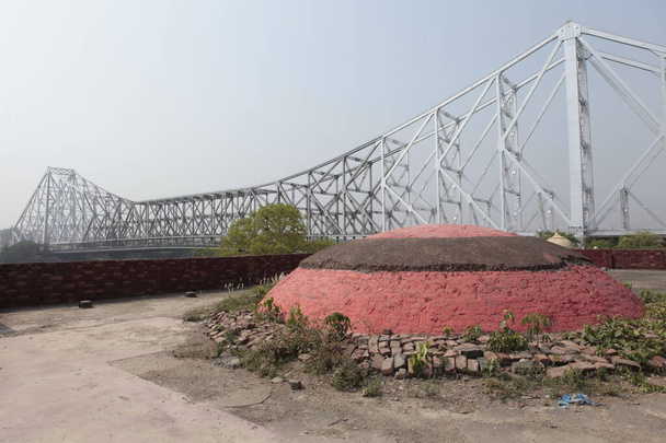 Howrah-Brücke, Kalkutta, Westbengalen Indien - Foto, Bild