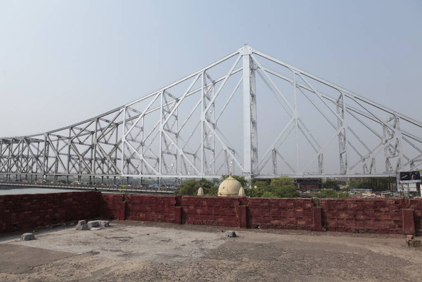 Мост Хаура, Калькутта, Западная Бенгалия Индия - Фото, изображение