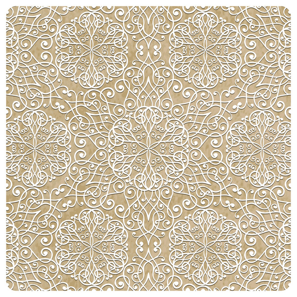 Winter Pattern with Snowflakes - Vector, Imagen