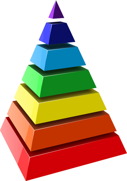 pirámide - Vector, imagen