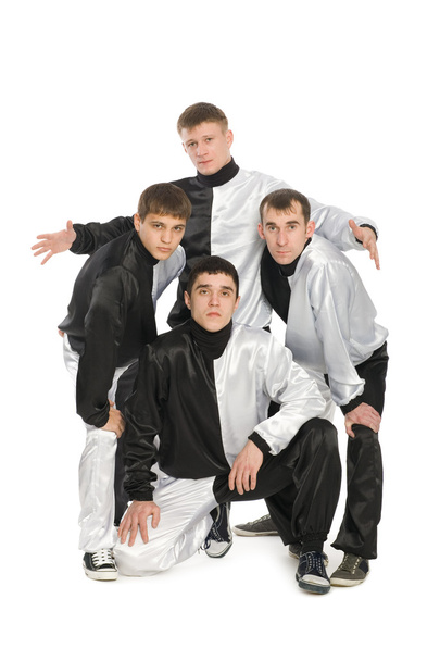 Portrait of a team of young break dancers - Photo, image