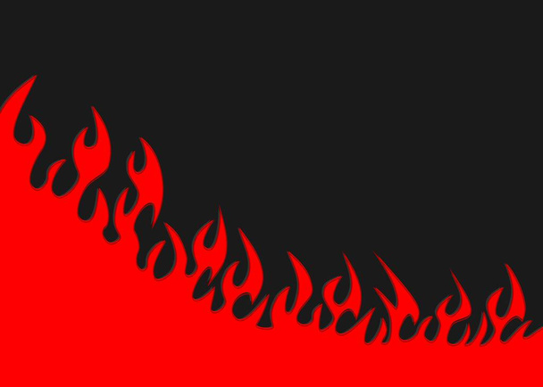 Απλό φόντο με κόκκινη φλόγα μοτίβο και με κάποιο χώρο αντίγραφο - Διάνυσμα, εικόνα