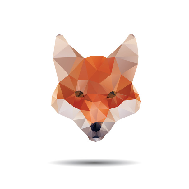 Fox abstract isolated - Vektor, Bild