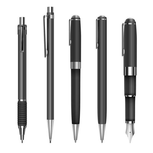 Pens and pencils - Vektor, kép
