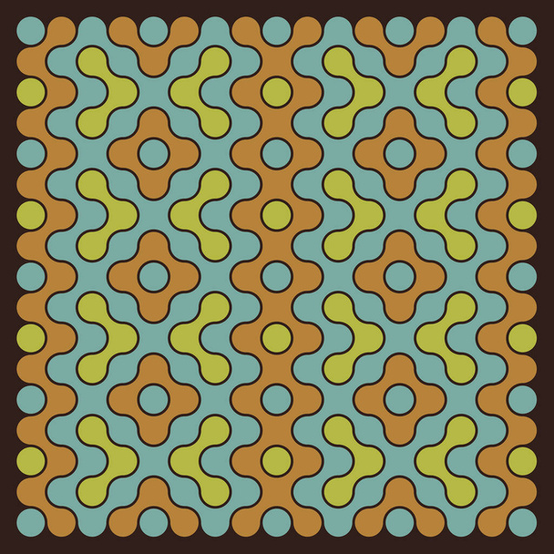 Illustrazione dei collegamenti per piastrelle a truchet multicolore - Vettoriali, immagini