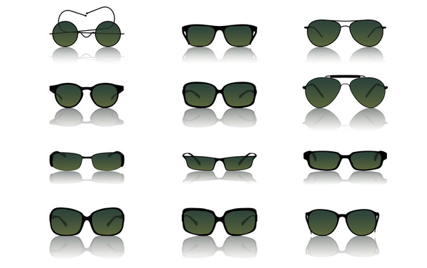 Set de gafas de sol
 - Vector, imagen
