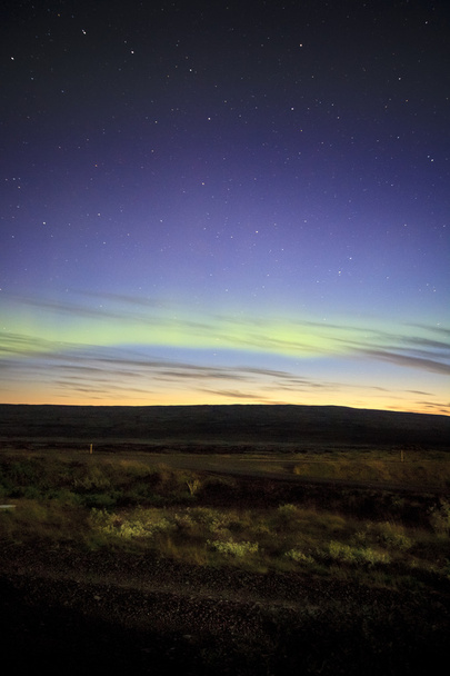 aurora borealis na południu Islandii - Zdjęcie, obraz