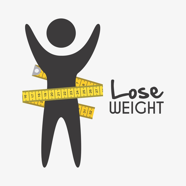 lose weight design  - Vector, Image