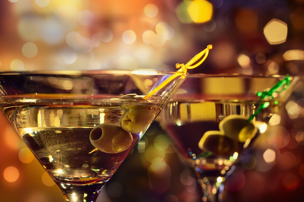 Martini olive et verre - Photo, image