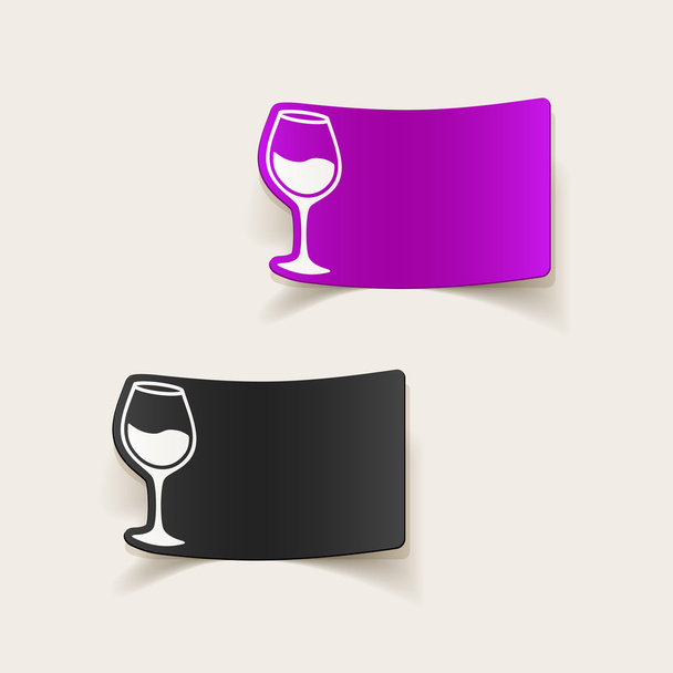 Weinglasillustration - Vektor, Bild