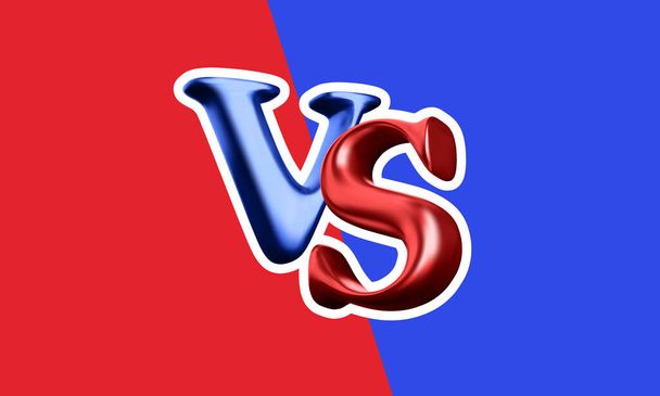 Versus battle background. Vs battle headline. Competitions between fighters or teams. Vector illustration - Vector, imagen