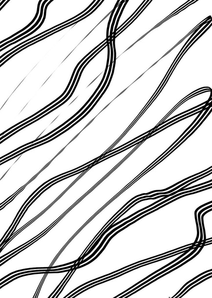 fondo negro blanco abstracto, textura con rayas. Ilustración digital que imita fondos de texturas - Foto, Imagen