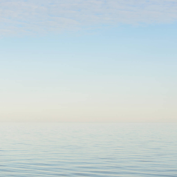 Βαλτική θάλασσα ακτή σε μια ηλιόλουστη μέρα. Καθαρός ουρανός. Ειδυλλιακή θαλασσογραφία. Φύση, διακοπές, αναψυχή. οικοτουρισμός. Πανοραμική άποψη - Φωτογραφία, εικόνα