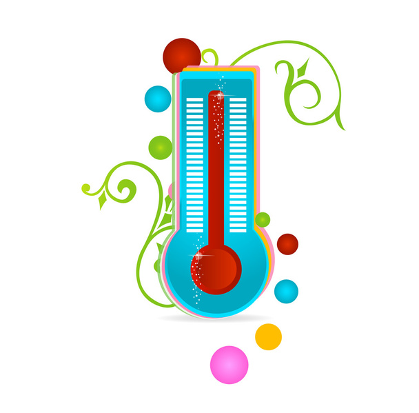 Medical thermometer sign isolated - Vector, Image
