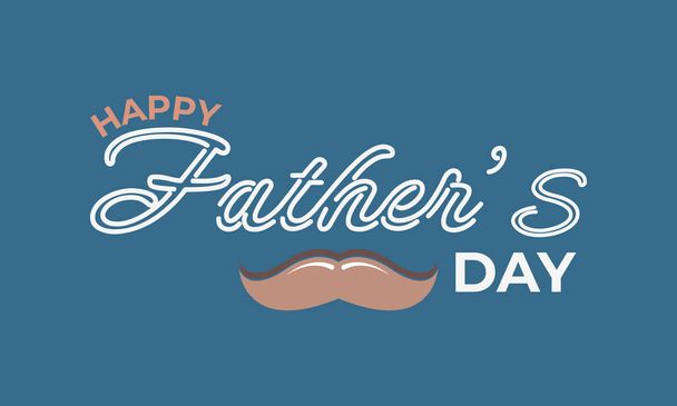 Шаблон баннера Дня отца. Поздравительная открытка на День отца. Продвижение плаката Дня отца - Вектор,изображение