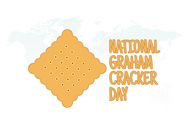 vektor grafikus nemzeti Graham keksz nap jó a nemzeti Graham keksz nap ünneplés. lapos kialakítás. szórólap terv.lapos illusztráció. - Vektor, kép
