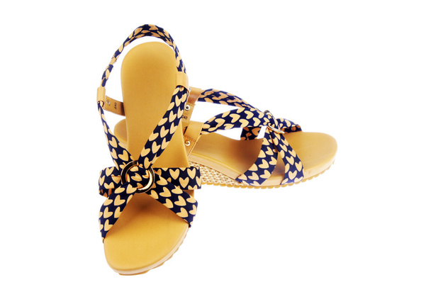 krásné dámské sandály na vysokém podpatku barva  - Fotografie, Obrázek