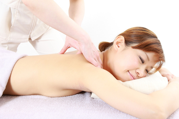Woman getting a back massage - Photo, Image