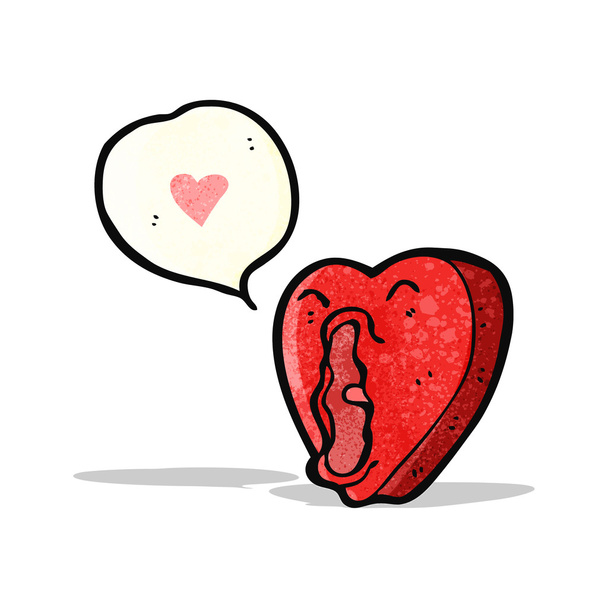 αστείο καρτούν αγάπη καρδιά - Διάνυσμα, εικόνα