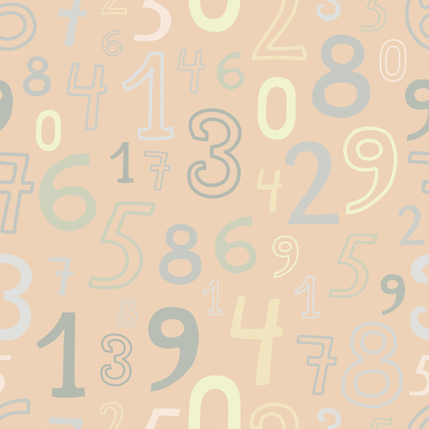 Numbers light seamless pattern - ベクター画像