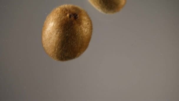 kiwi, čerstvé kiwi ve vodě, plody zpomalené - Záběry, video