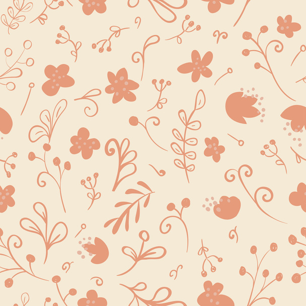 Pattern with floral elements. - Вектор, зображення
