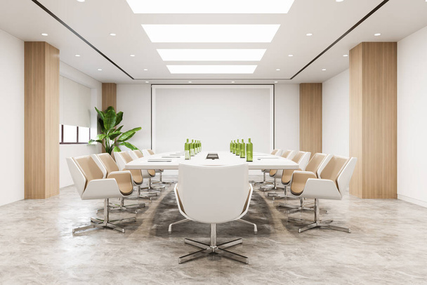 3D Rendering Business Meeting und Arbeitszimmer - Foto, Bild