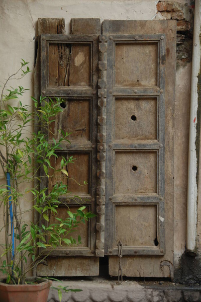 Vintage Fort Door Rajasthan Ινδία - Φωτογραφία, εικόνα