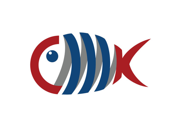 Illustrazione disegno logo pesce - Vettoriali, immagini