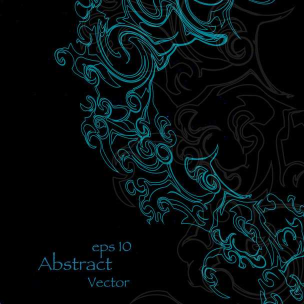 Pattern and glowing lines eps10 - Vektor, Bild