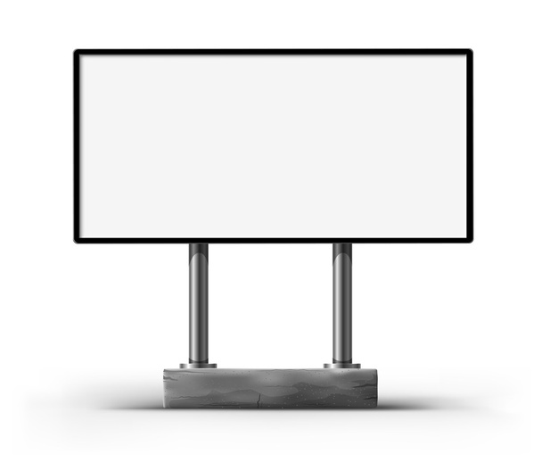 Blank billboard for advertising - Vector, Image