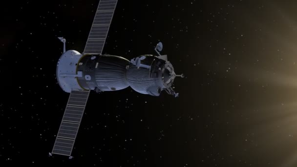 Σύντομη αποθήκευση του διαστημικού οχήματος και το διαστημικό σταθμό - Πλάνα, βίντεο