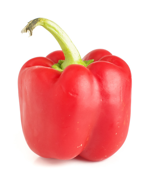 Rode paprika paprica geïsoleerd op de witte achtergrond - Foto, afbeelding