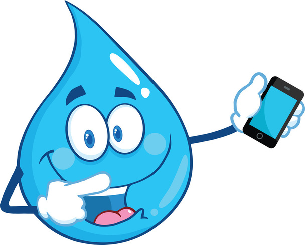 Символ краплі води, що вказує на мобільний телефон
 - Фото, зображення