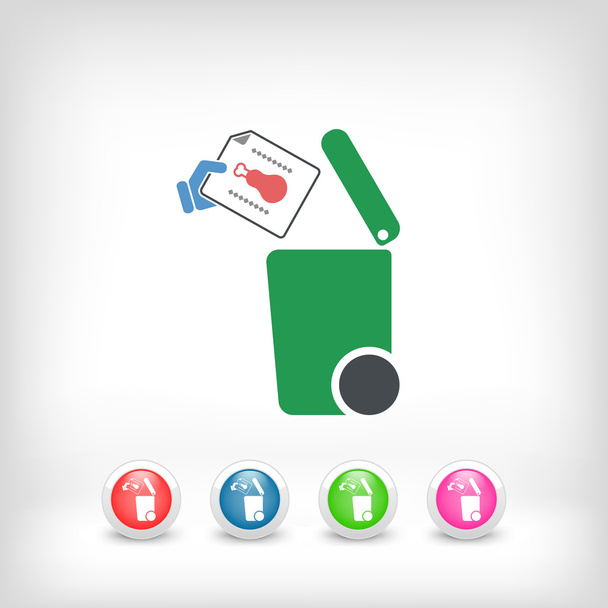 Separate waste collection icon - Vector, Image