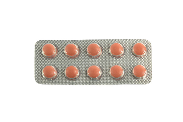 ліки в блістерних упаковках ізольовані на білому тлі
 - Фото, зображення