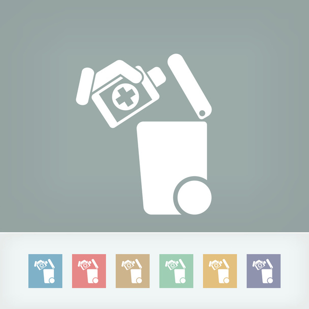 Icono separado de recogida de residuos - Vector, Imagen