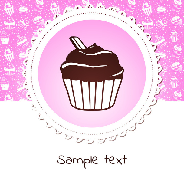 Sweet cupcake - Vektor, Bild