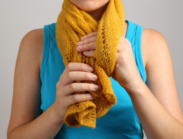 Woman wearing scarf - Photo, image