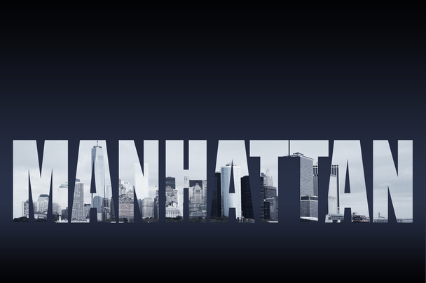 Manhattan skyline concept - Fotó, kép